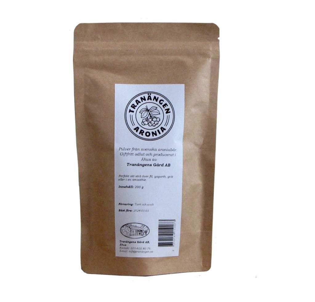 Tranängen aronia pulver 200 gr
